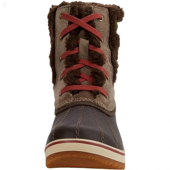 L.L.Bean Rangeley Pac Boot Ankle Water Resistant Insulated Taupe/Coffee Bean ID-HdFQeJ6v