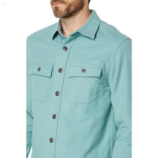 L.L.Bean Signature Chamois Print Sea Pine ID-36176mDt