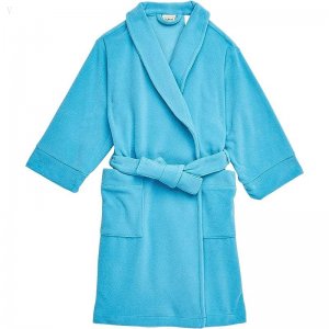 L.L.Bean Fleece Robe (Little Kids) Island Blue ID-gUphP9XB