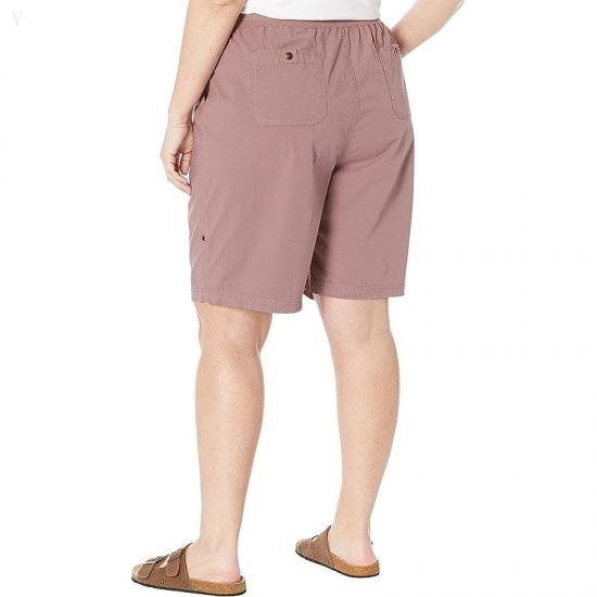 L.L.Bean Plus Size Ripstop Pull-On Shorts Smoky Mauve ID-08Wb6EU0