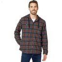 L.L.Bean Scotch Plaid Hooded Shirt Slightly Fitted Regular Grey Stewart ID-GRRl6GE8