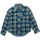 L.L.Bean Flannel Shirt (Big Kids) Deep Admiral Blue ID-dVJWcrJ1