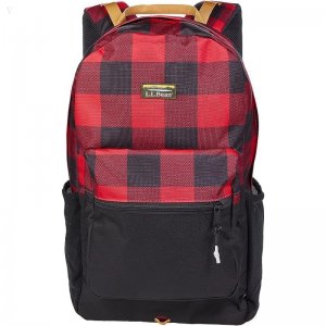 L.L.Bean Mountain Classic Cordura Pack Print Black/Red Buffalo ID-6i1Q0qI0