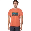 L.L.Bean Everyday SunSmart Tee Short Sleeve Graphic Terra-Cotta/Logo ID-OljoJbhw