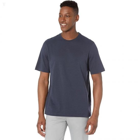 L.L.Bean Lakewashed Organic Cotton Short Sleeve Tee Carbon Navy ID-YcrzbiAR