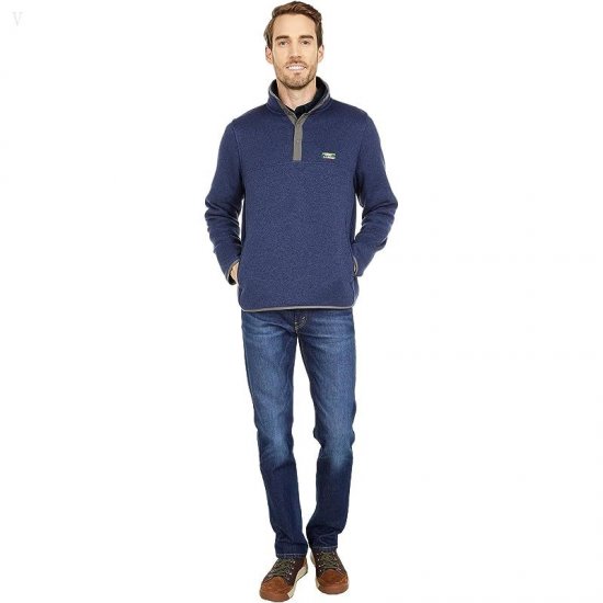 L.L.Bean Sweater Fleece Pullover Bright Navy ID-aFGTqRhq