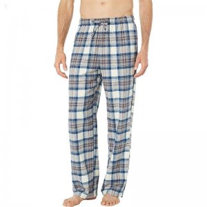 L.L.Bean Scotch Plaid Flannel Sleep Pants Regular Indigo Tartan ID-zet8urjn