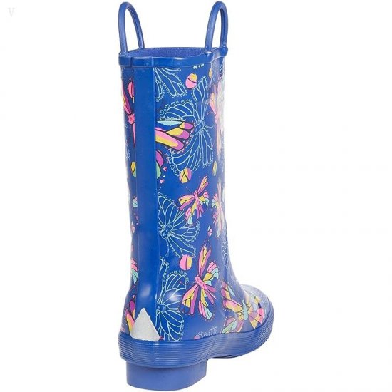 L.L.Bean Puddle Stompers Rain Boots Print (Toddler/Little Kid) Night Sky Butterfly ID-2nEp5B1a
