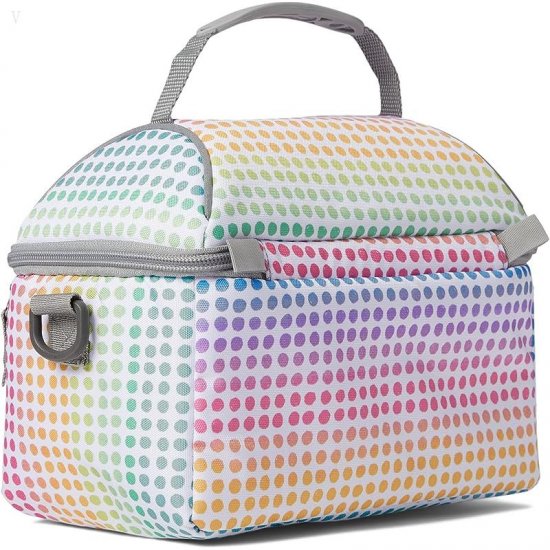L.L.Bean Flip Top Lunch Box III Print Rainbow Dots ID-sSPEueCV