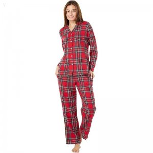L.L.Bean Scotch Plaid Flannel Pajamas Plaid Royal Stewart Tartan ID-8ATsZUZx