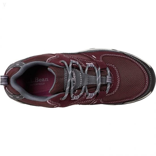 L.L.Bean Trail Model Hiker 4 Water Resistant Low Burgundy/Light Rosewood ID-GRx9f6HD