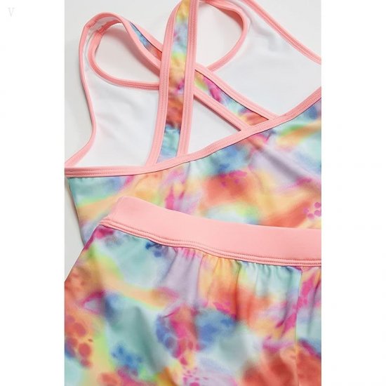 L.L.Bean Watersports Swim Tankini Shorts (Big Kids) Rainbow Spots ID-RY0WAxuk