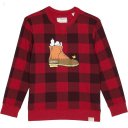 L.L.Bean L.L.Bean X Peanuts Crew Sweatshirt Printed (Big Kids) Deep Red Buffalo ID-kTX1iVuu