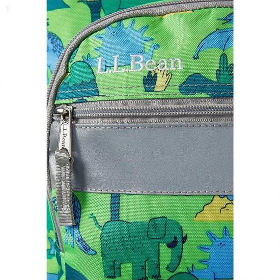 L.L.Bean Kids Junior Backpack Print Kelly Green Dino ID-HYVSd4Fv