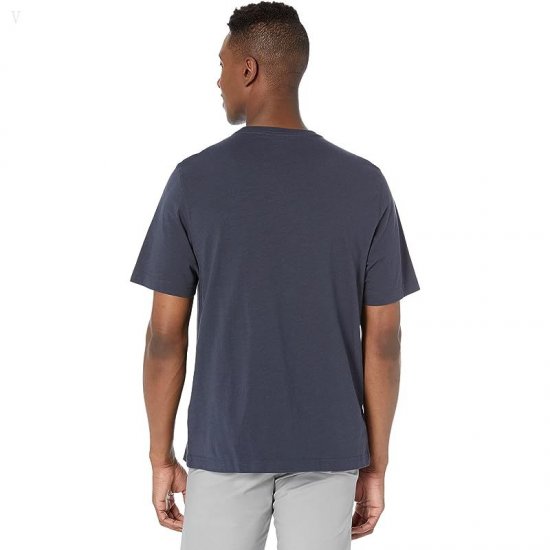 L.L.Bean Lakewashed Organic Cotton Short Sleeve Tee Carbon Navy ID-YcrzbiAR