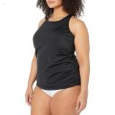 L.L.Bean Plus Size Beansport High Neck Tankini Black ID-NOuzWPLD