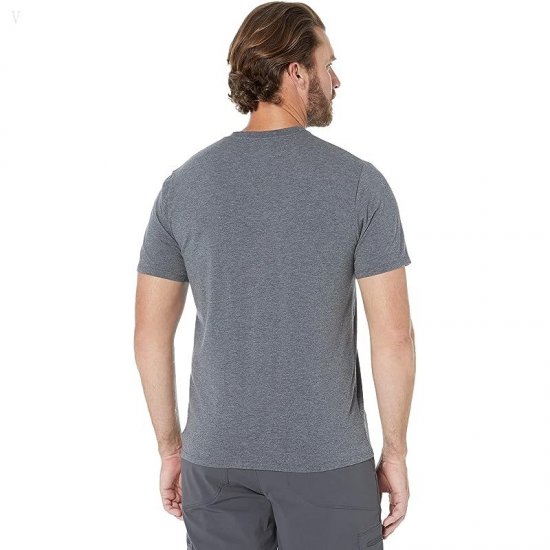 L.L.Bean Comfort Stretch Pima Short Sleeve Tee Shirt Gray Heather ID-Ni42ZgIx