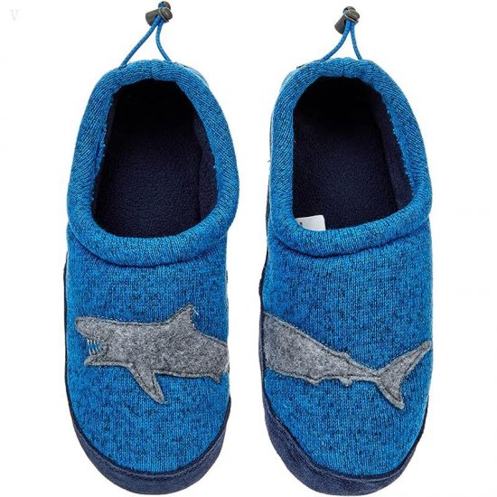 L.L.Bean Sweater Fleece Slipper Motif (Toddler/Little Kid/Big Kid) Glacier Blue Shark ID-ddIOJTqT