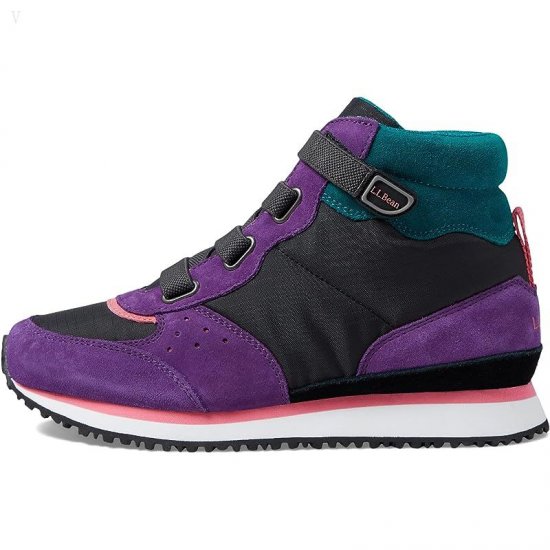 L.L.Bean Katahdin Retro Hiker (Toddler/Little Kid/Big Kid) Jet Black/Bright Purple ID-VkKq4N7r