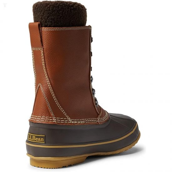 L.L.Bean Snow Boot Tumbled Leather Lace Maple ID-9HcHSGm9