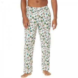 L.L.Bean Comfort Stretch Woven Sleep Pants Regular Sail Cloth Camp ID-hOcnarrW