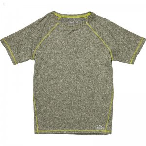 L.L.Bean Trail Tee Short Sleeve (Big Kids) Kelp Green ID-HgUqXpnA