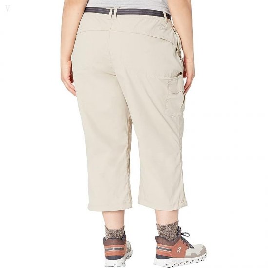 L.L.Bean Plus Size Tropicwear Capri Pants Soft Sand ID-QXhDFyHY