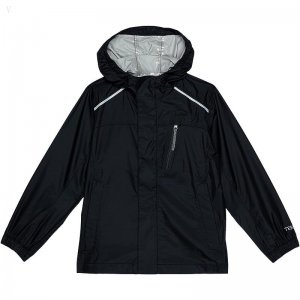 L.L.Bean Trail Model Rain Jacket Color-Block (Little Kids) Black ID-buYF2QT7