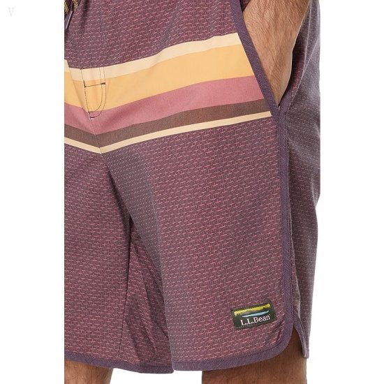L.L.Bean 9\\ Raisin Brown Engineered Stripe ID-1sK2hZ9q