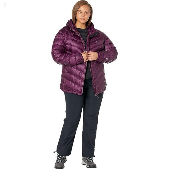 L.L.Bean Plus Size Ultralight 850 Down Hooded Jacket Royal Plum ID-R0W5G4PJ
