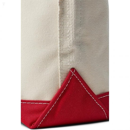 L.L.Bean Boat and Tote Medium Red Trim ID-f90b4tmo