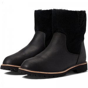 L.L.Bean Rugged Cozy Boot Mid Roll Down Black ID-keByBesd