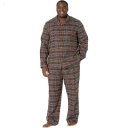 L.L.Bean Scotch Plaid Flannel Pajamas Tall Grey Stewart ID-MzlAdwkN