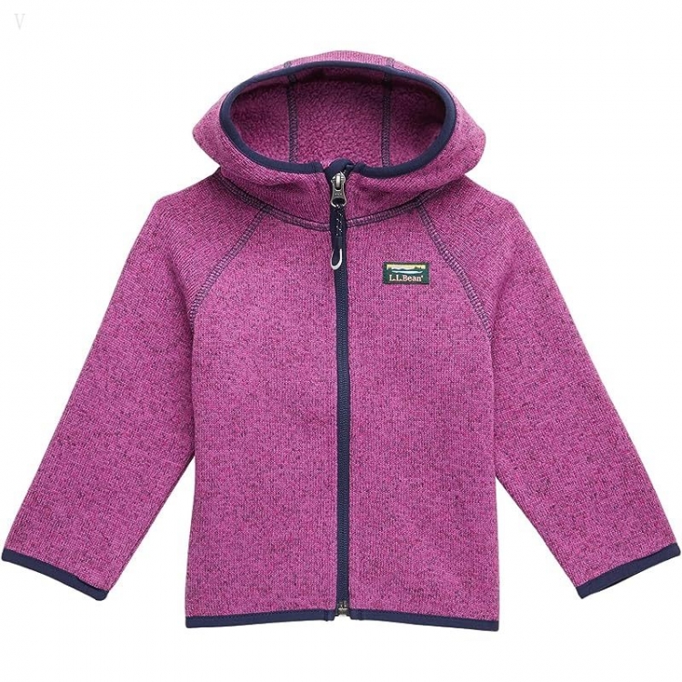 L.L.Bean Bean's Sweater Fleece Full Zip (Infant) Dark Mulberry ID-DGv0A7Uk - Click Image to Close