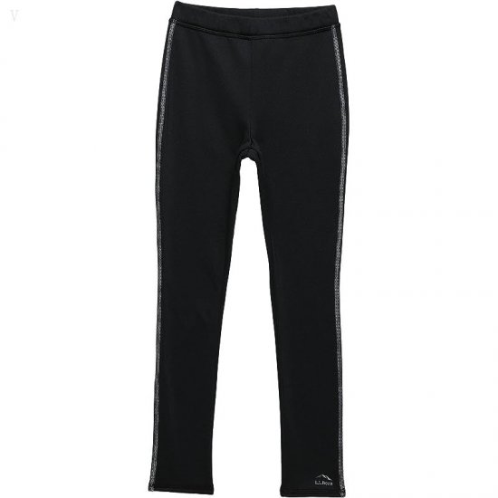 L.L.Bean Mountain Fleece Leggings II (Little Kids) Black ID-8ZD470JQ