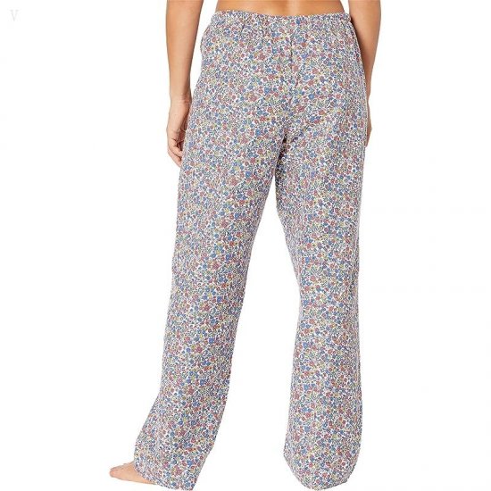 L.L.Bean Cozy Pajama Set Print Coral Red Floral ID-WMZKKQTX