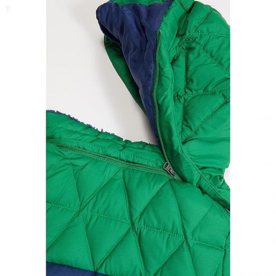L.L.Bean Bean\'s Down Jacket Color-Block (Big Kids) Warm Teal ID-vndr8XvS