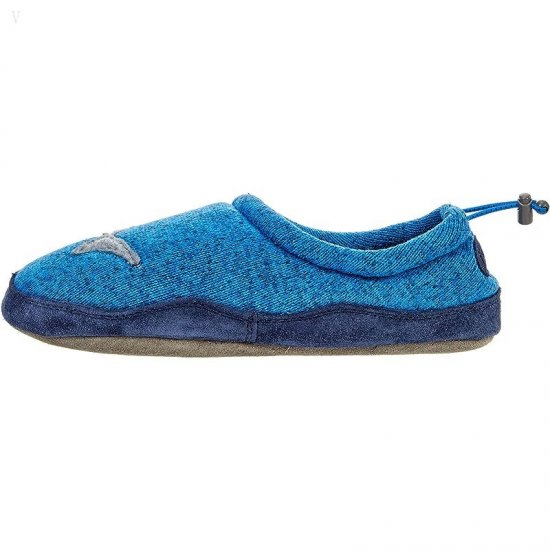 L.L.Bean Sweater Fleece Slipper Motif (Toddler/Little Kid/Big Kid) Glacier Blue Shark ID-Id2CMhkK