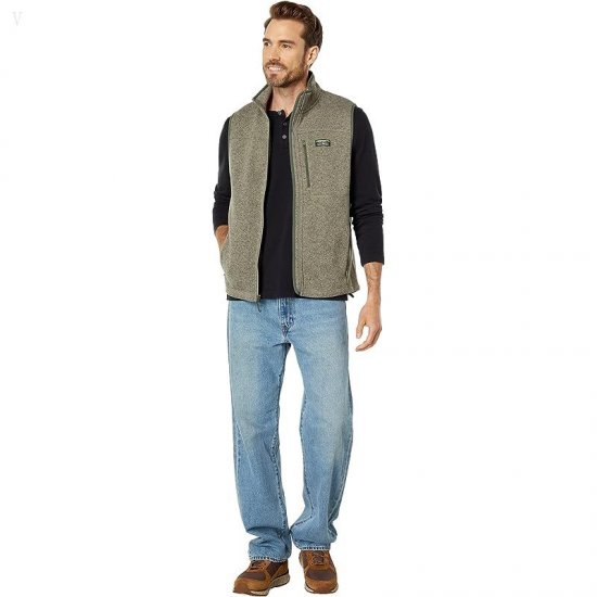 L.L.Bean Sweater Fleece Vest Eucalyptus/Thyme ID-vuTQjzvy