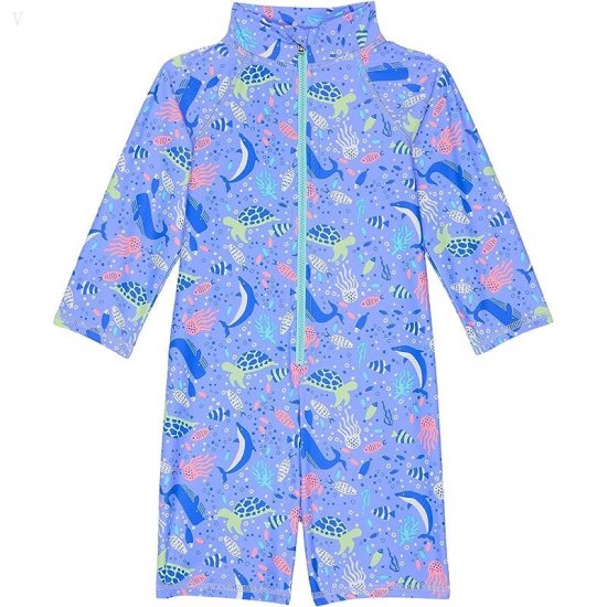 L.L.Bean Sun-and-Surf Bodysuit Print (Toddler) Malibu Blue Sea Creatures ID-I8atxdXS