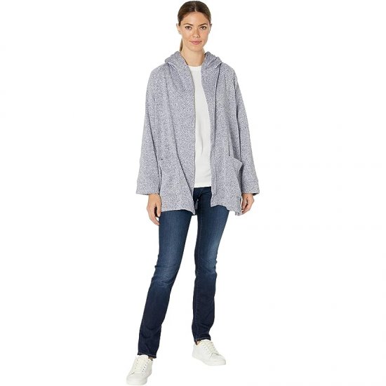 L.L.Bean Lightweight Sweater Fleece Cardigan Bright Navy Heather ID-1owBgbby