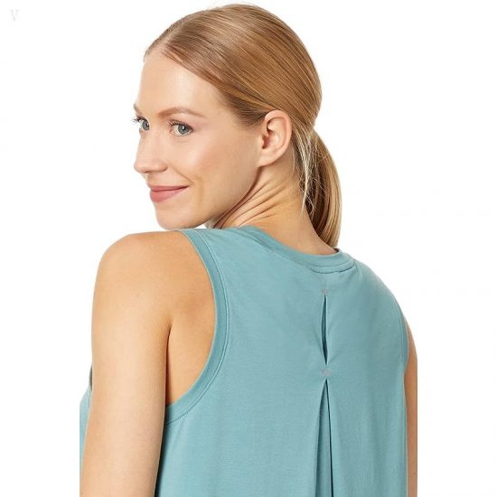 L.L.Bean Beyond Soft Pleat-Back Tank Sea Pine ID-fToIRE3E