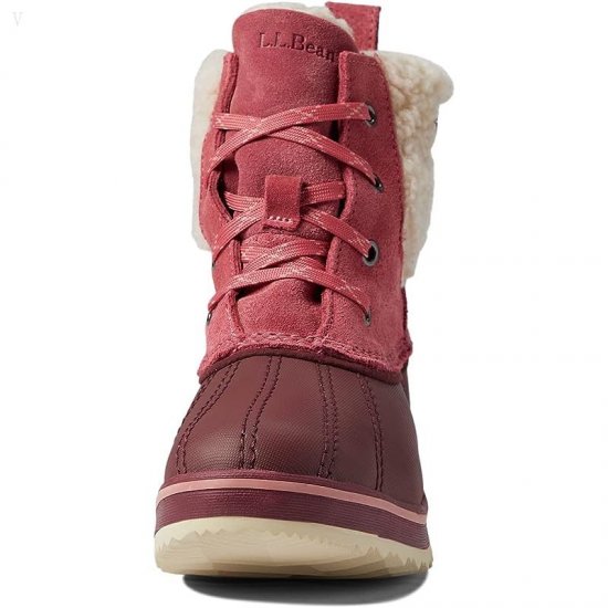 L.L.Bean Rangeley Sherpa Boot (Toddler/Little Kid/Big Kid) Faded Rose/Burgundy ID-sYJXzH2l