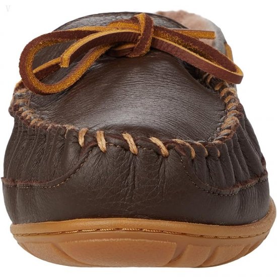 L.L.Bean Wicked Good Moosehide Slipper Moccasin Chocolate ID-xsXlNkGZ