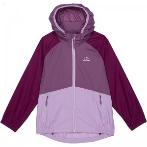 L.L.Bean Wind and Rain Jacket (Little Kids) Purple Clover/Violet Chalk ID-AcKFISv1