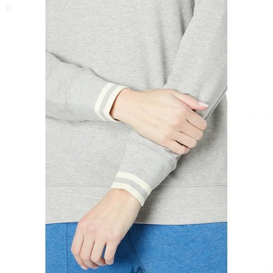 L.L.Bean 24/7 Sweats Crew Light Gray Heather ID-57cqLROc