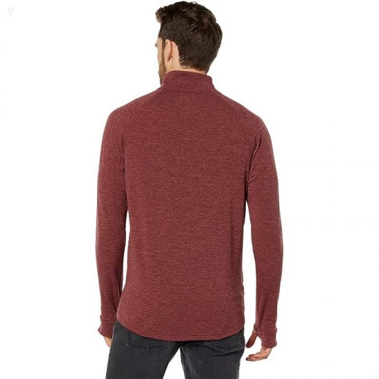 L.L.Bean Adventure Grid Fleece 1/4 Zip Rosewood ID-MnbZkBiD