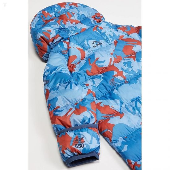 L.L.Bean Ultralight 650 Bunting Print (Infant) Rust Orange Animal Camo ID-MqxoFOdx