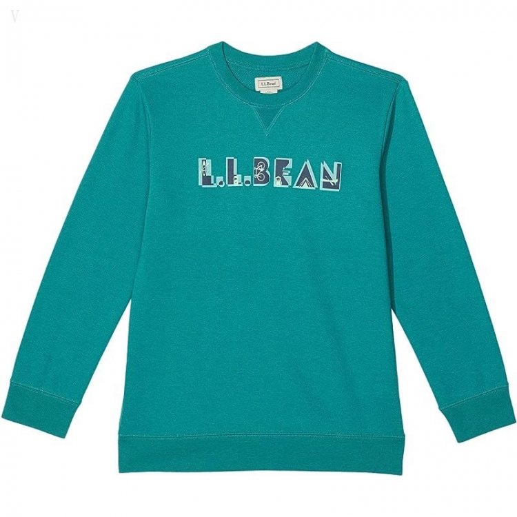 L.L.Bean Athleisure Top (Big Kids) Rustic Green ID-ChVQUz0f - Click Image to Close