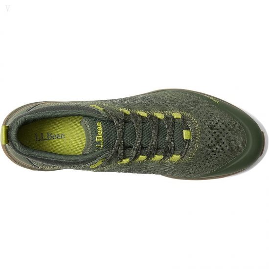 L.L.Bean Elevation Trail Runner Water Resistant Forest Shade/Dark Citron ID-7nQoCIbL